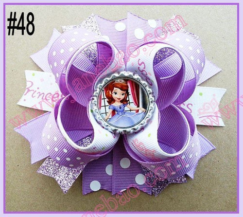 4.5"  Inspired Boutique Layered Hair Bow (50pcs/lot)
