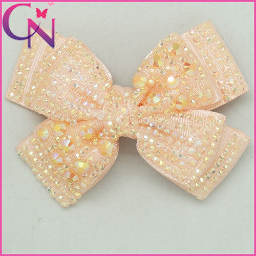 4 Inch Fashion Rhinestone Hair Bows Baby Girls