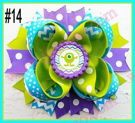 4.5"  Inspired Boutique Layered Hair Bow (50pcs/lot)