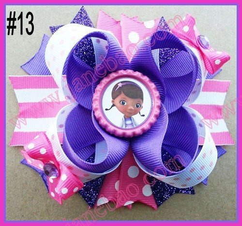 4.5"  Inspired Boutique Layered Hair Bow (50pcs/lot)