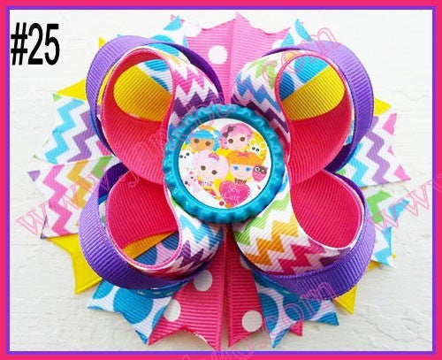 4.5"  Inspired Boutique Layered Hair Bow (50pcs/lot)