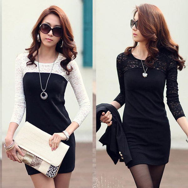 Sexy pacote de quadril fino magro Mini vestido