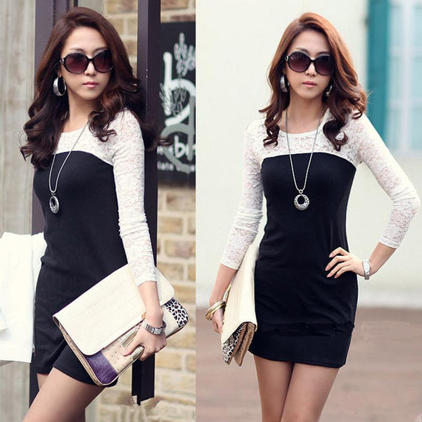 Sexy pacote de quadril fino magro Mini vestido