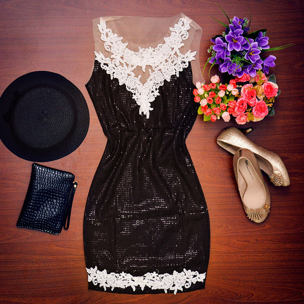 de renda senhoras sem mangas vestidos