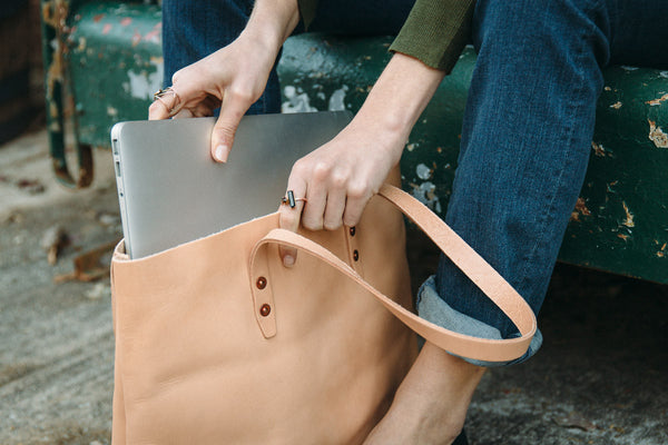 Vintage Tote Bag - Natural