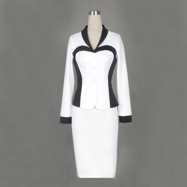 Formal trabalho de escritório vestido de malha das